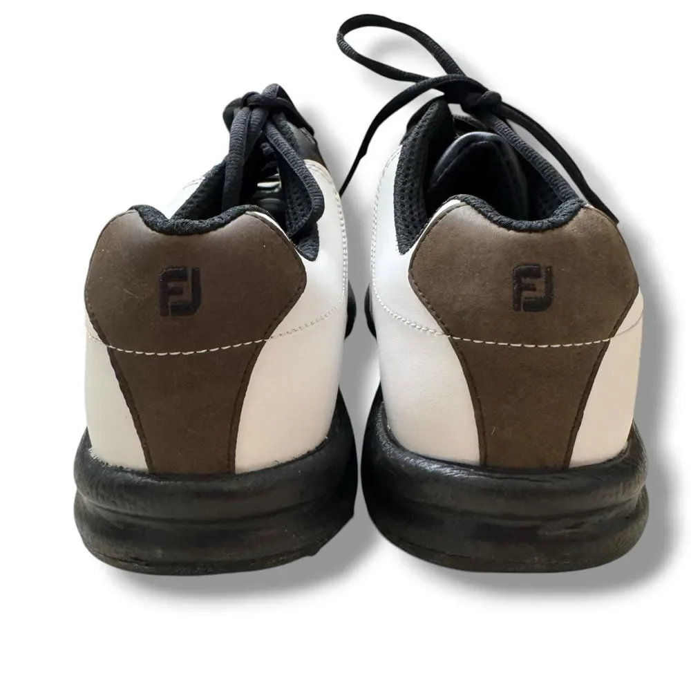 FootJoy White, Brown and Black Golf Sneakers Mens Size 9.5